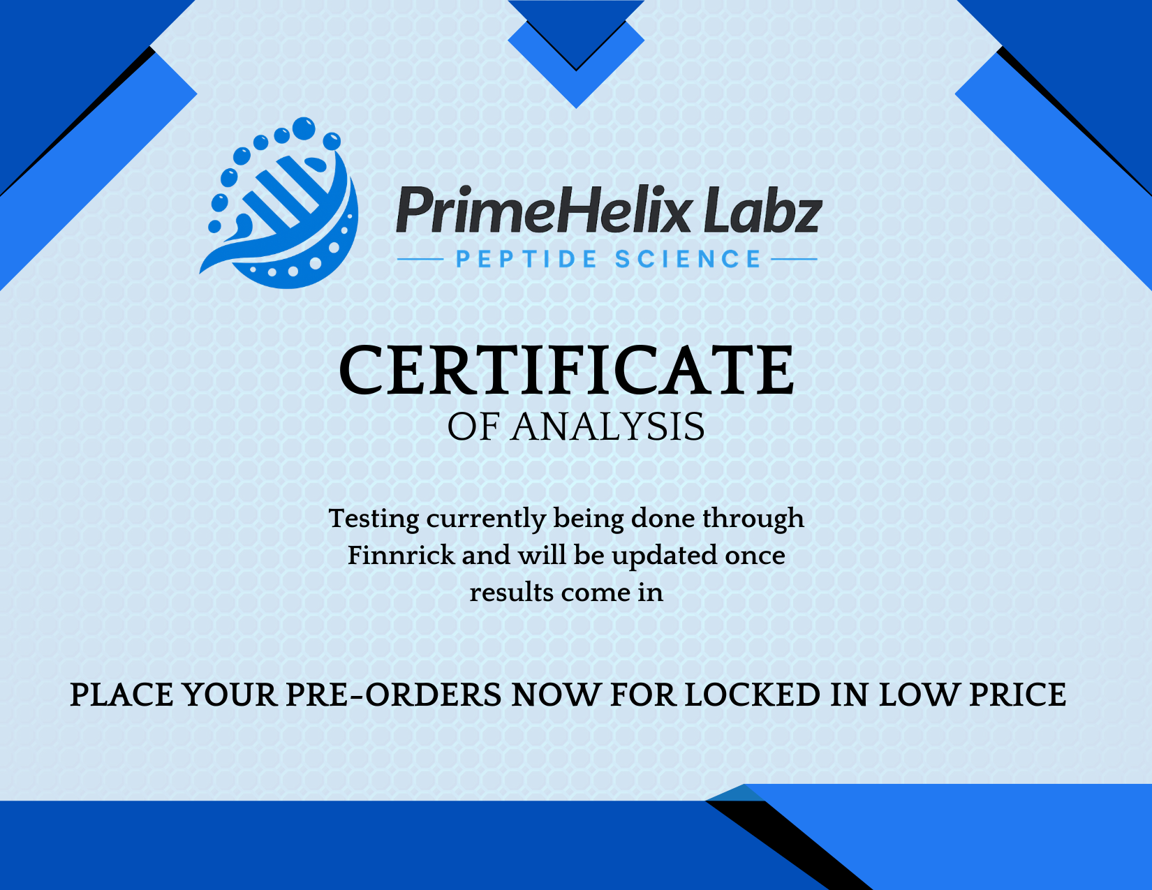 Epithalon 10mg Certificate of Analysis