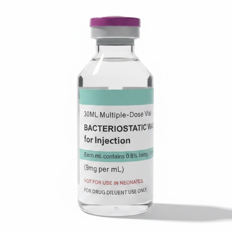Bacteriostatic Water 30mL (Pharmaceutical Grade) peptide vial